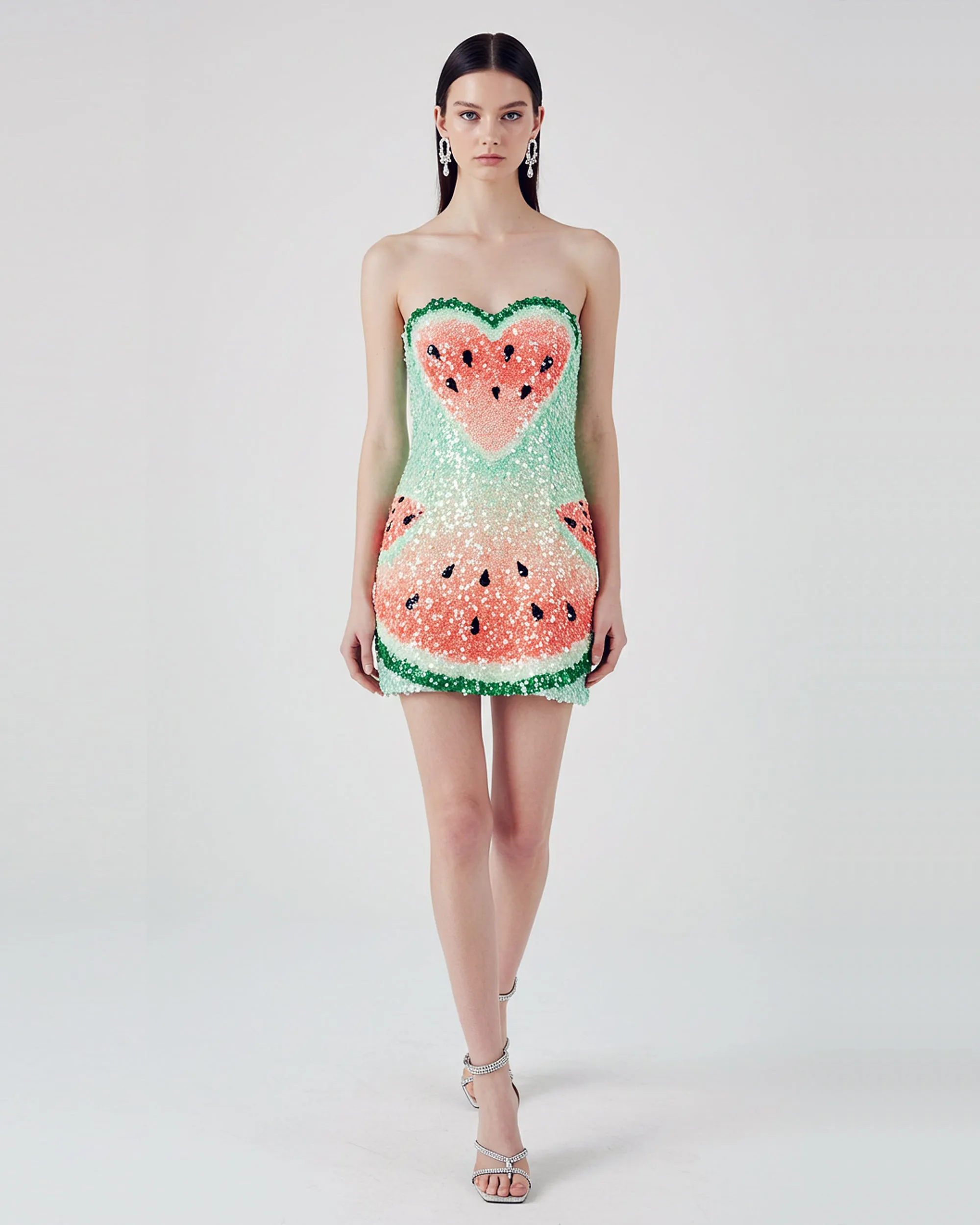 Sequin Watermelon Mini Dress – Multicolor sold by JW PEI