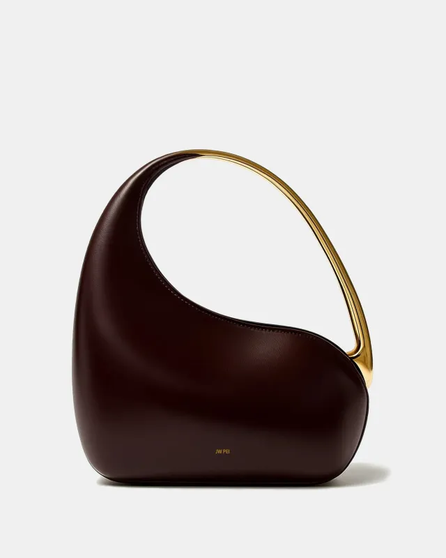 Nora Sculptural Handle Bag - Brown sold by JW PEI
