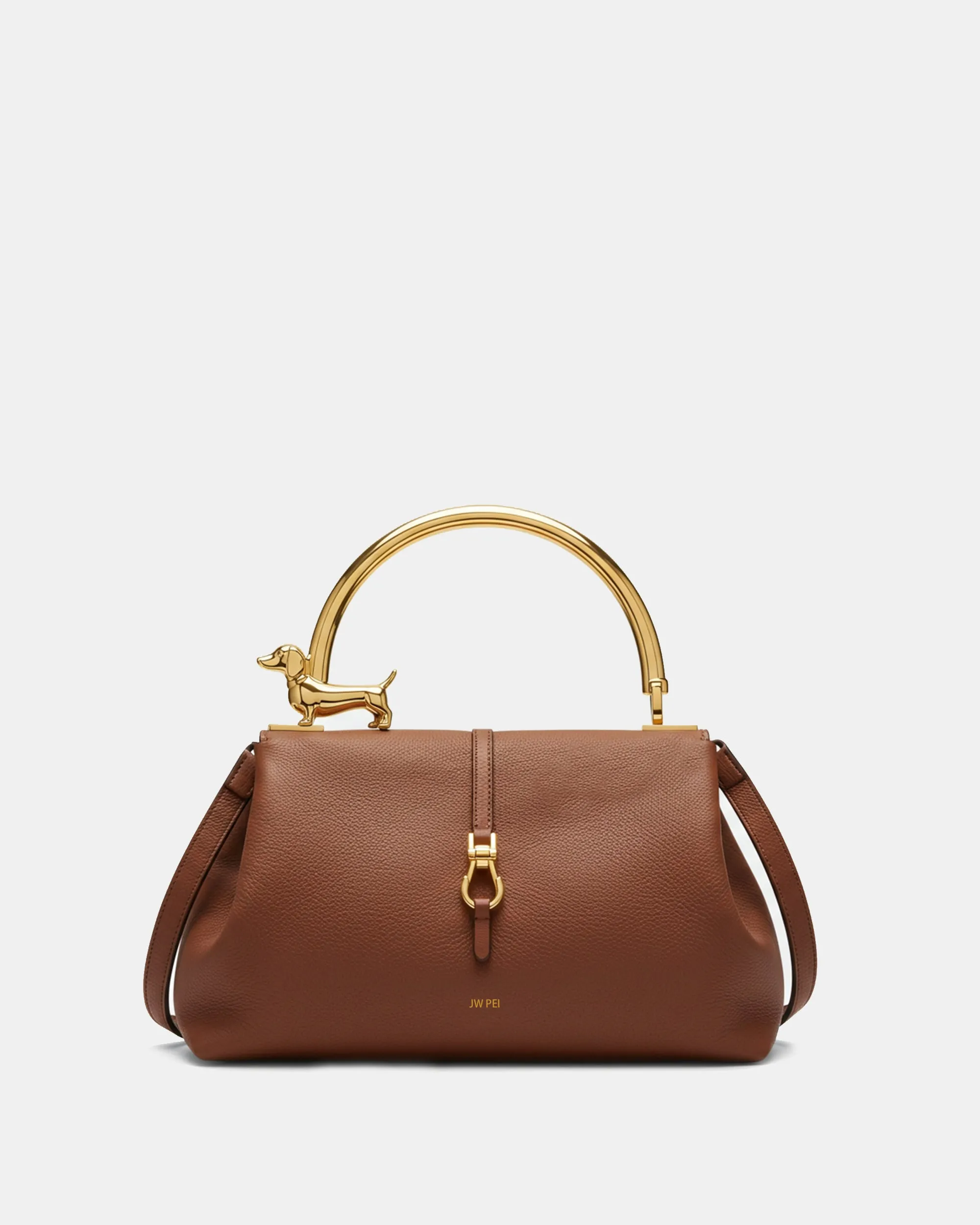 Mya Dog Handle Bag - Brown sold by JW PEI