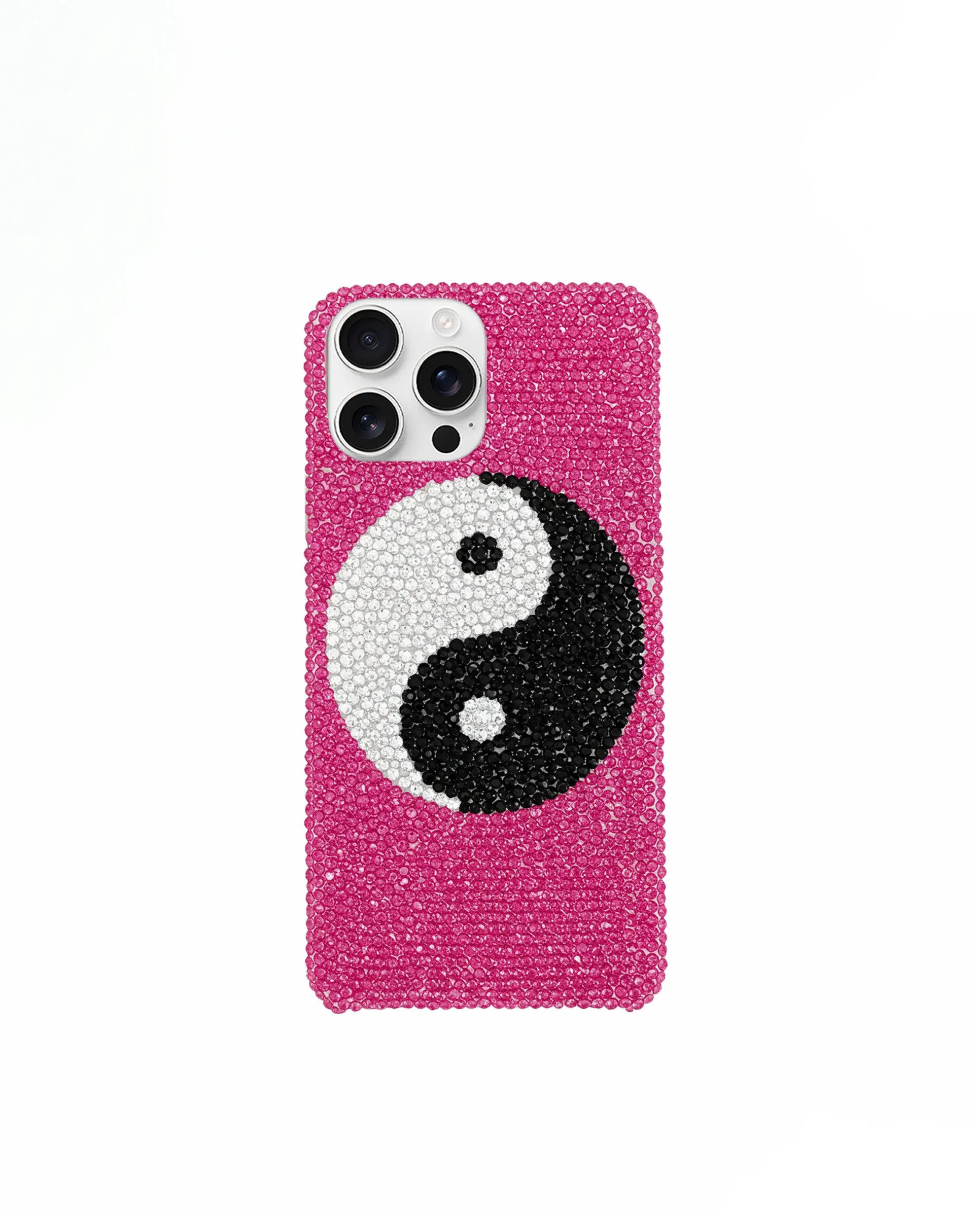Yin Yang Crystal Phone Case – Pink sold by JW PEI