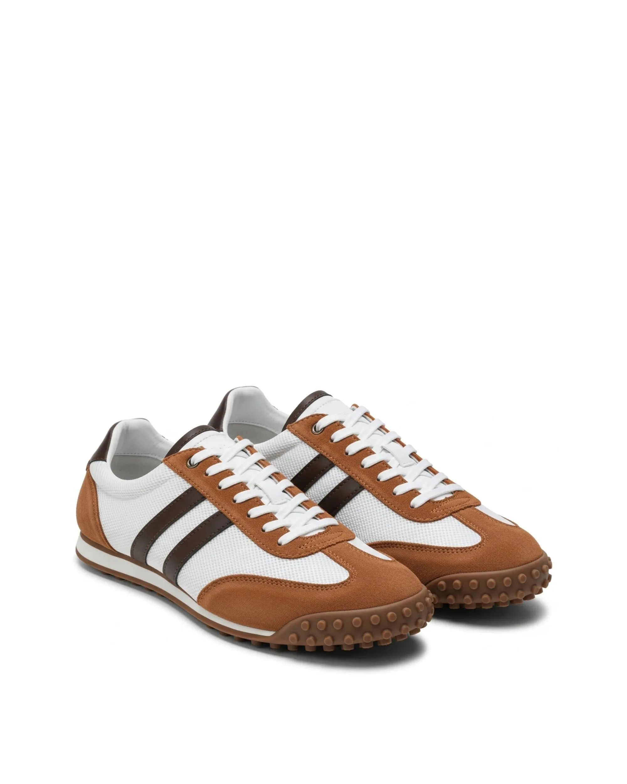 Morgan Retro Sneakers – Brown White sold by JW PEI