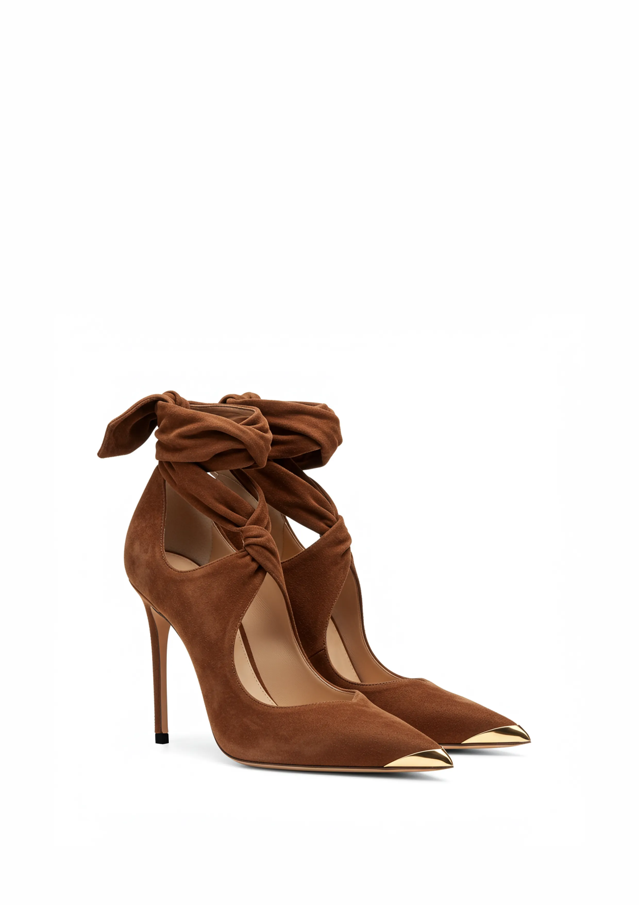 Sienna Bow Tie Pumps – Brown sold by JW PEI