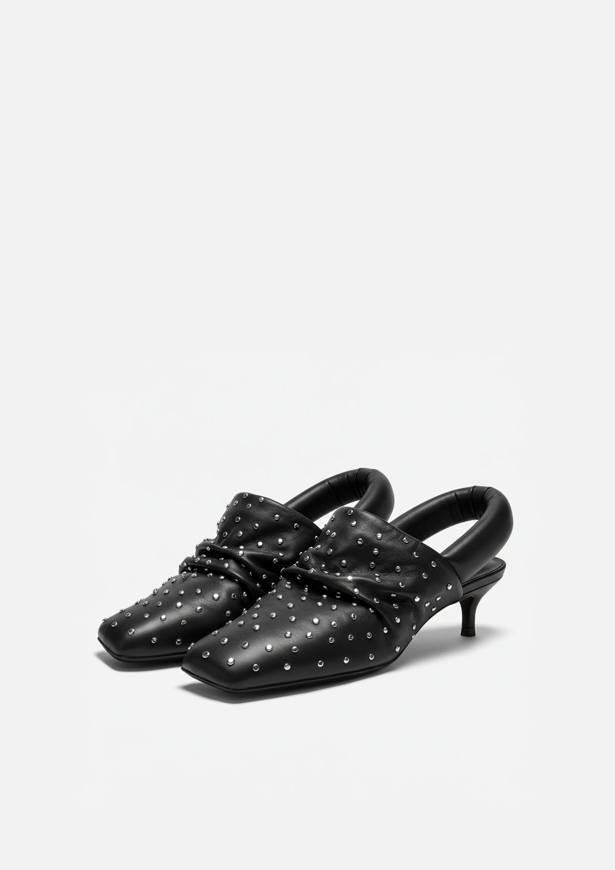 Vera Studded Mules – Black sold by JW PEI