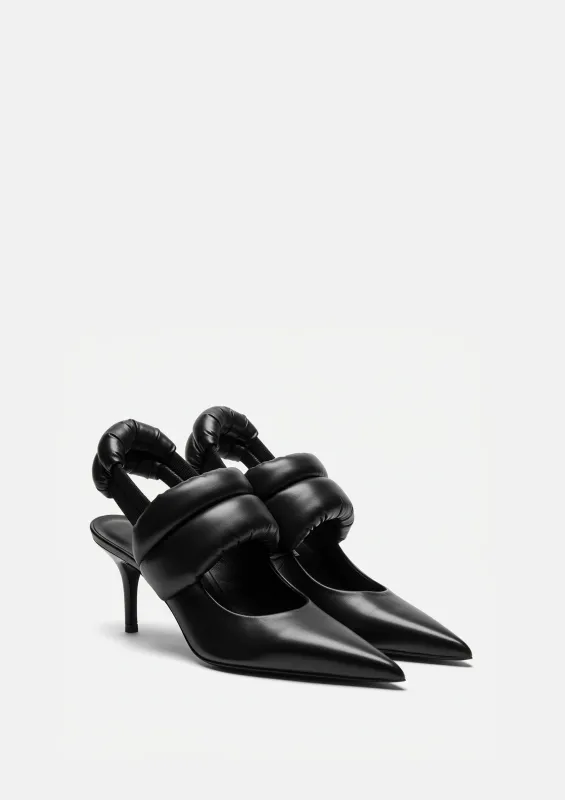 Ariana Padded Slingback Pumps – Black sold by JW PEI