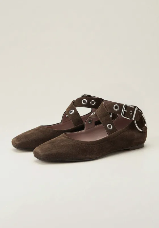 Hazel Grommet Mary Janes – Brown sold by JW PEI