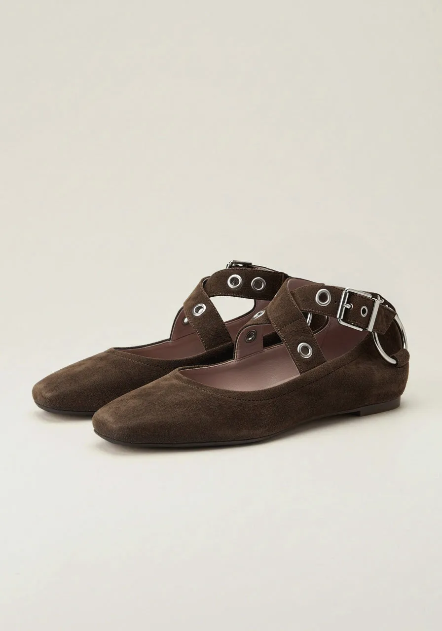 Hazel Grommet Mary Janes – Brown sold by JW PEI