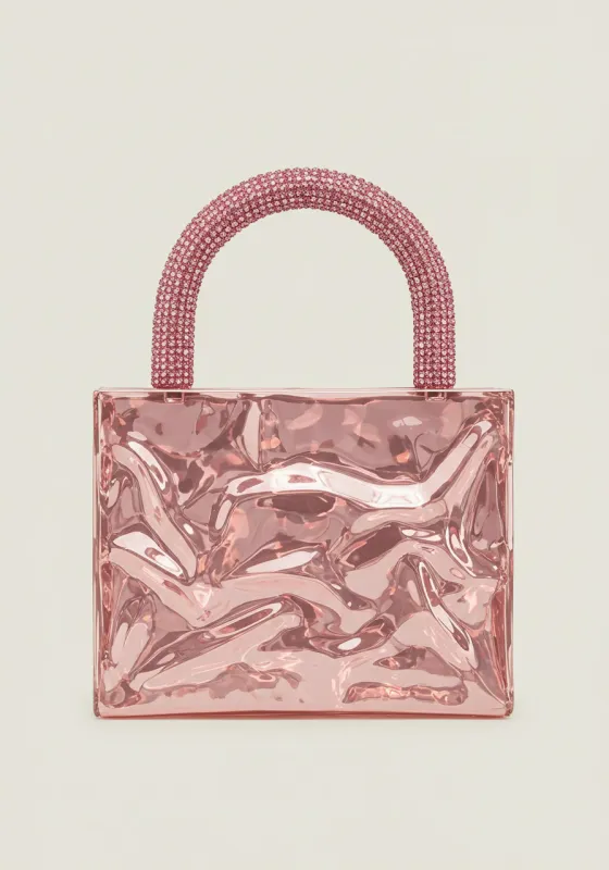 Mila Pink Acrylic Top Handle Bag sold by JW PEI