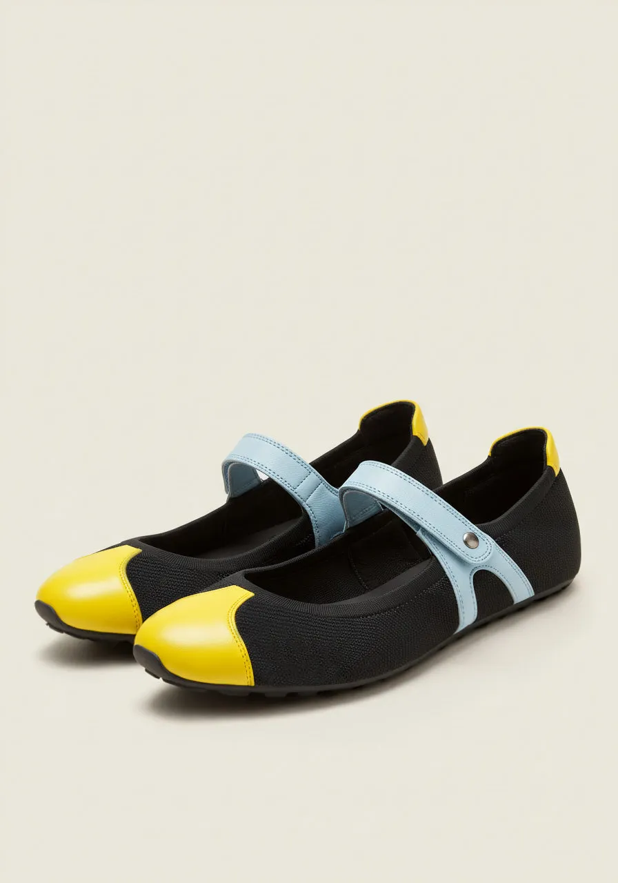 Chloe Colorblock Mary Janes – Black sold by JW PEI