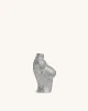 Kiara Faux Crystal Bust Clutch - Silver sold by JW PEI