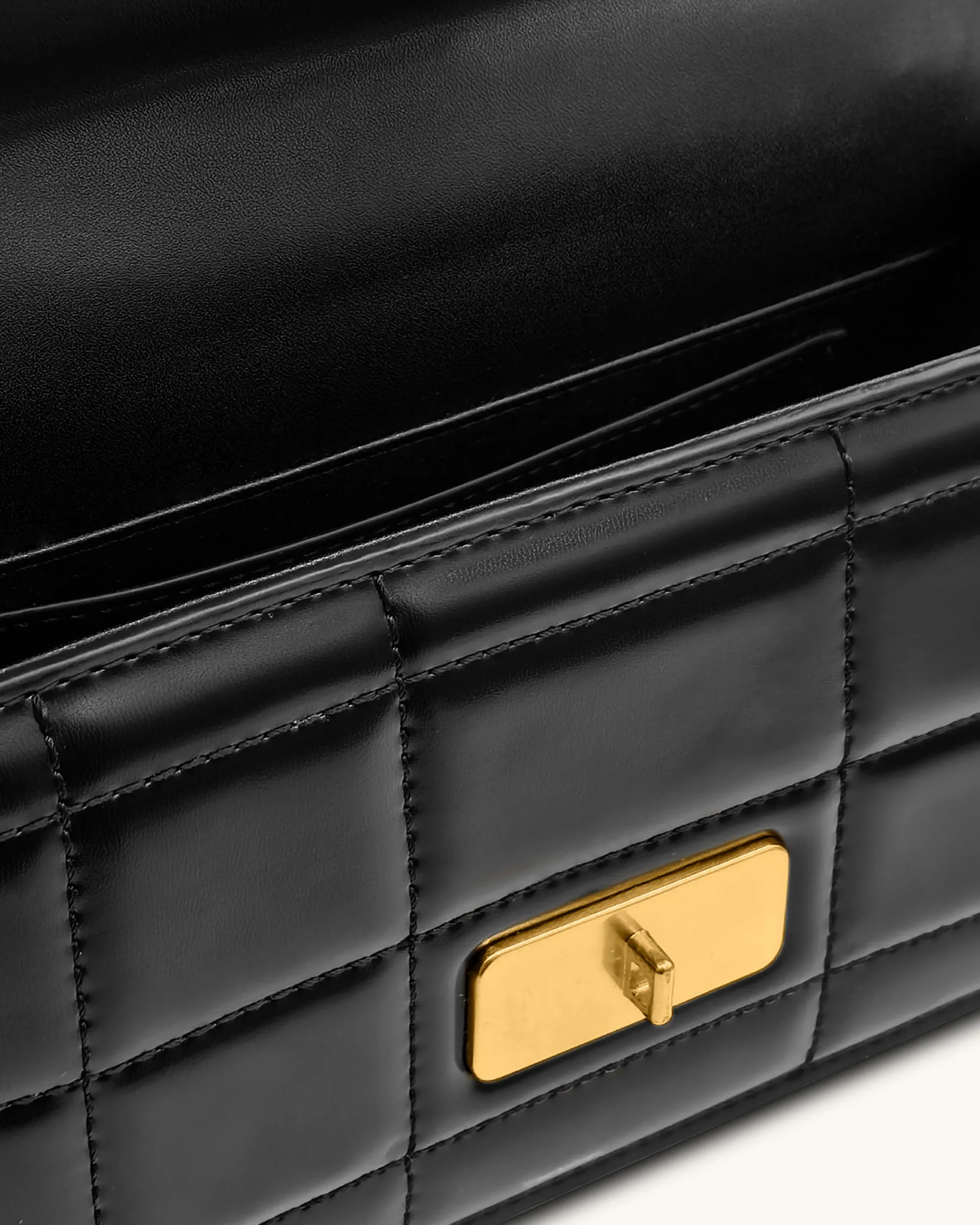 Kaia Bamboo Metal Handle Handbag - Black sold by JW PEI product image thumbnail 4