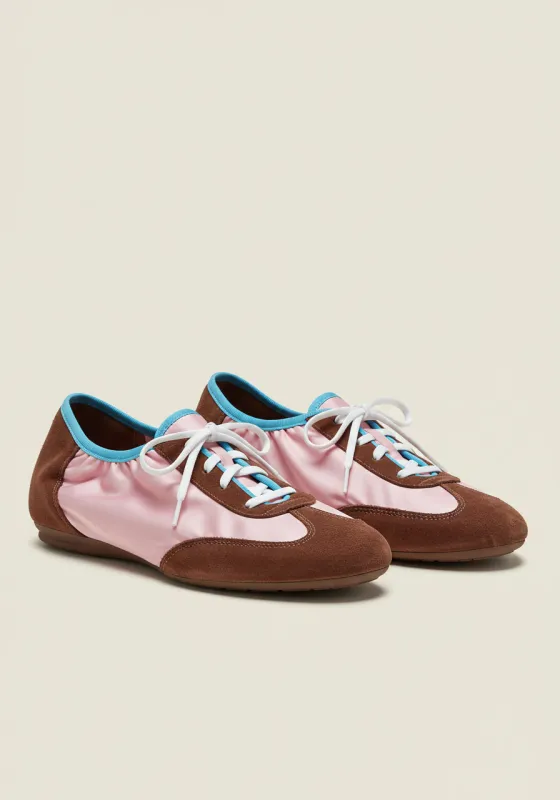 Lila Lace-Up Sneakers – Brown sold by JW PEI