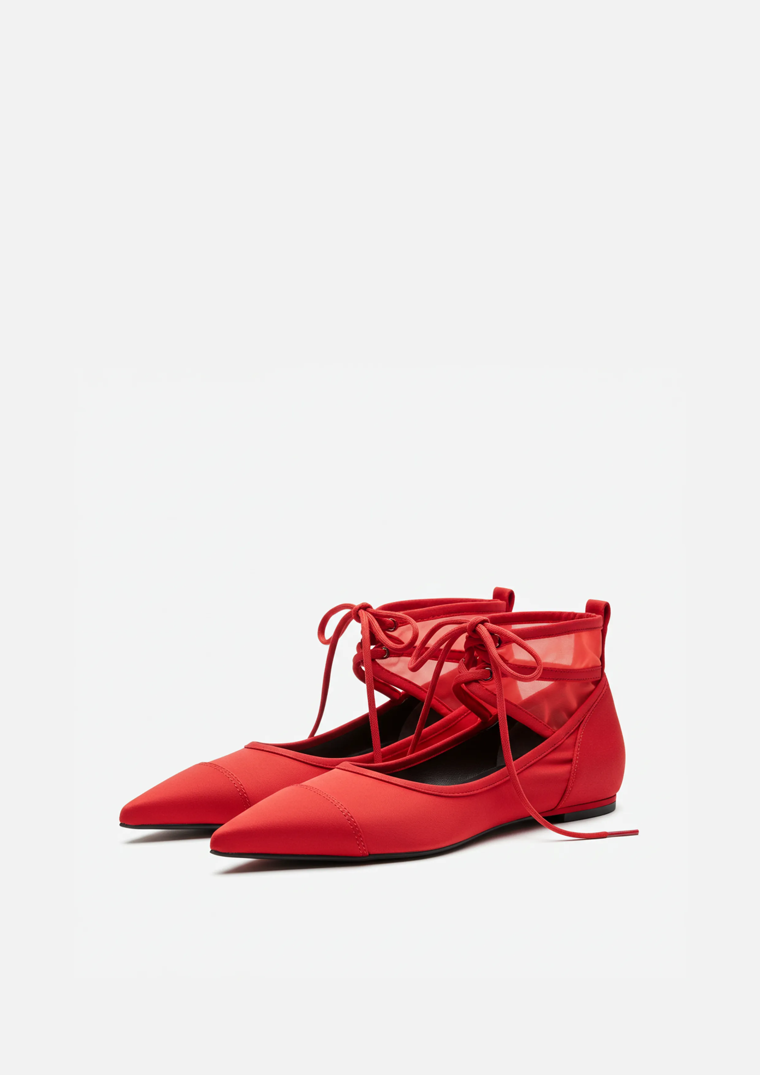 Evelyn Mesh Flats – Red sold by JW PEI