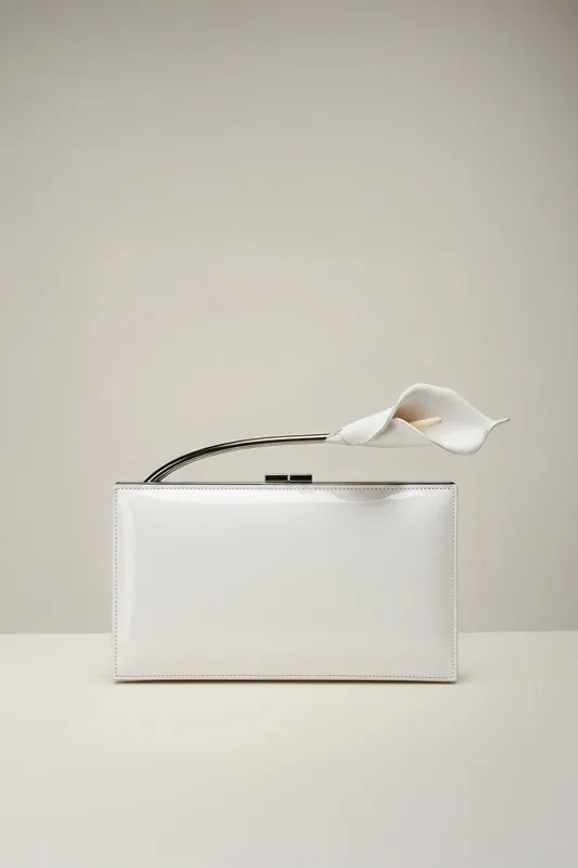 Lily Bloom Metal Handle Clutch - White sold by JW PEI