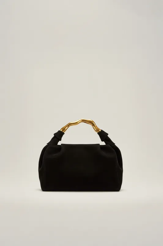 Ada Sculpted Handle Bag - Black sold by JW PEI