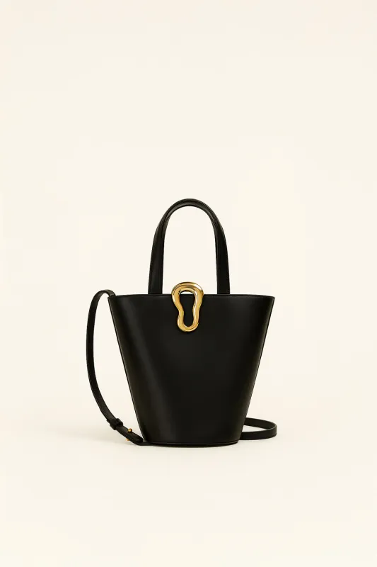 Lila Top Handle Bag - Black sold by JW PEI
