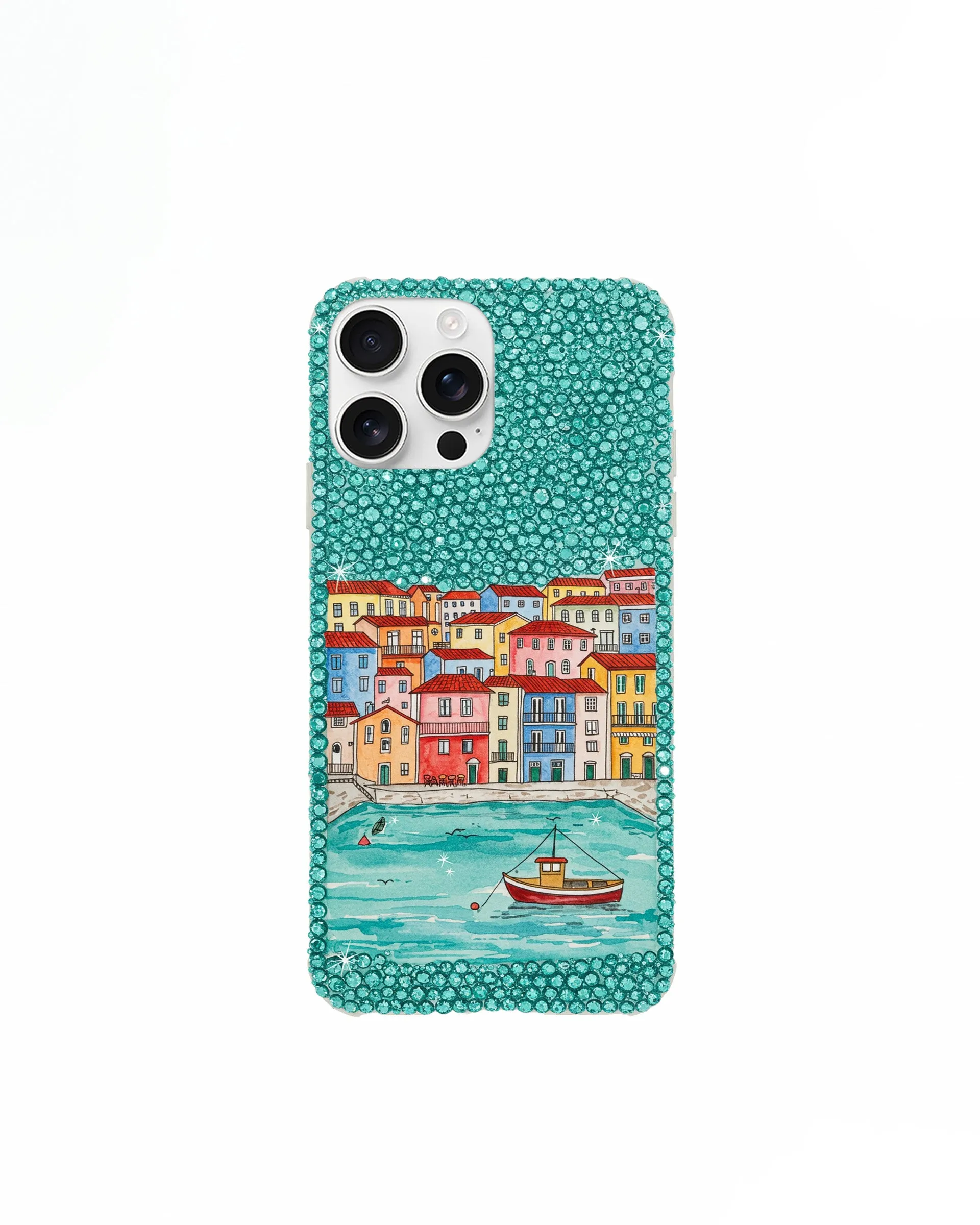 Harbor Town Illustration Phone Case – Green sold by JW PEI