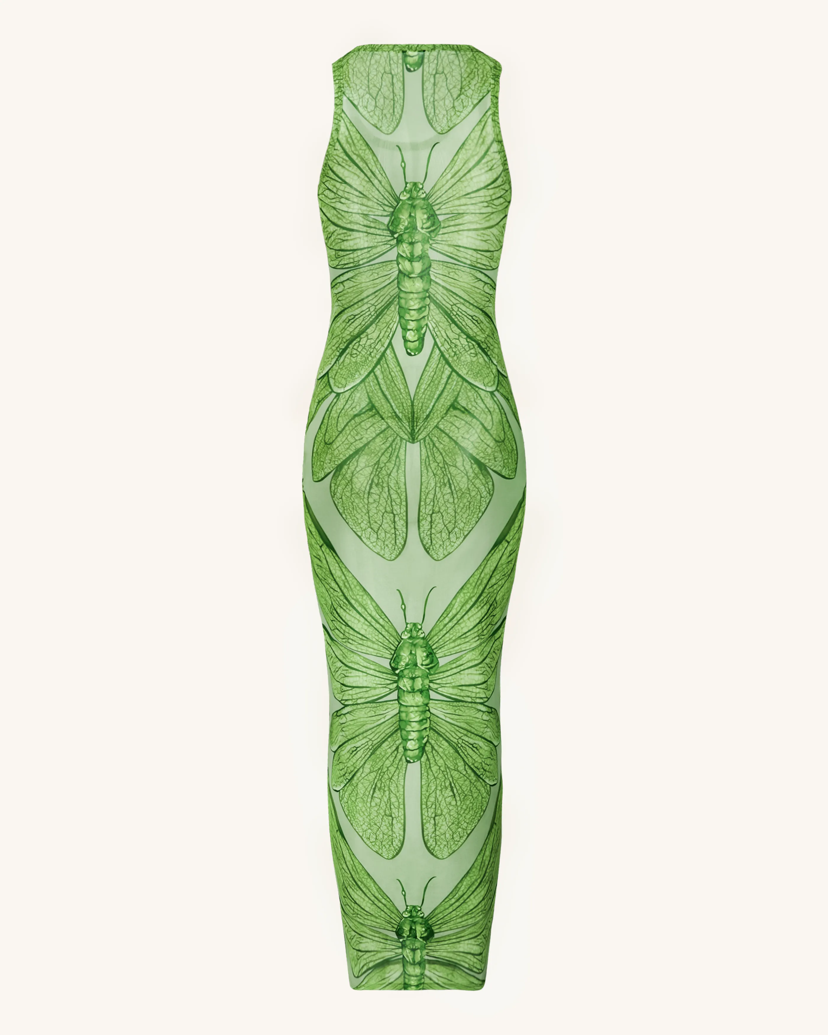 Dragonfly Axis Tank Mesh Dress - Green sold by JW PEI product image thumbnail 3