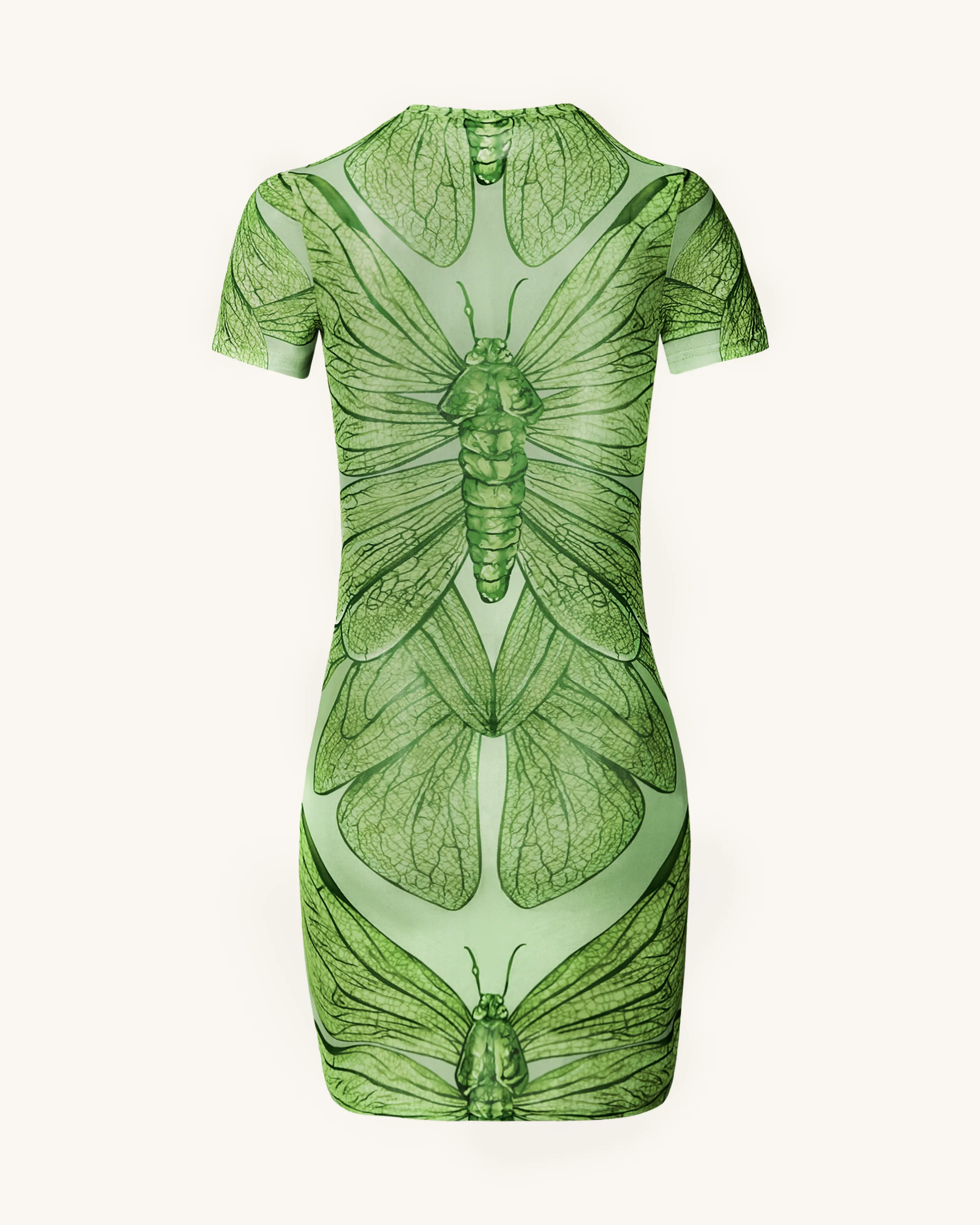 Dragonfly Shell Mini Dress - Green sold by JW PEI product image thumbnail 3