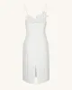 Bloom-Cut Contour Dress - White sold by JW PEI