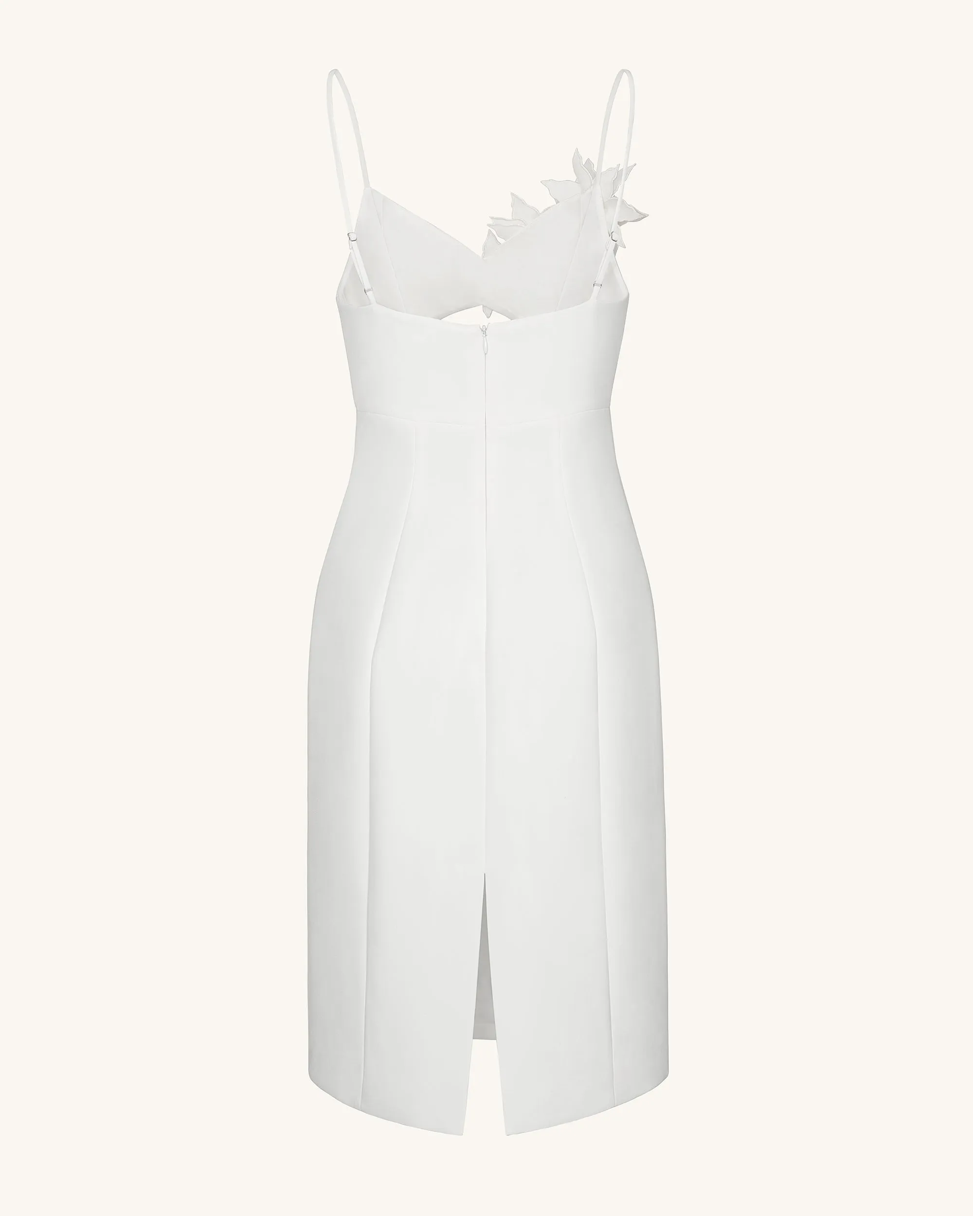 Bloom-Cut Contour Dress - White sold by JW PEI product image thumbnail 4