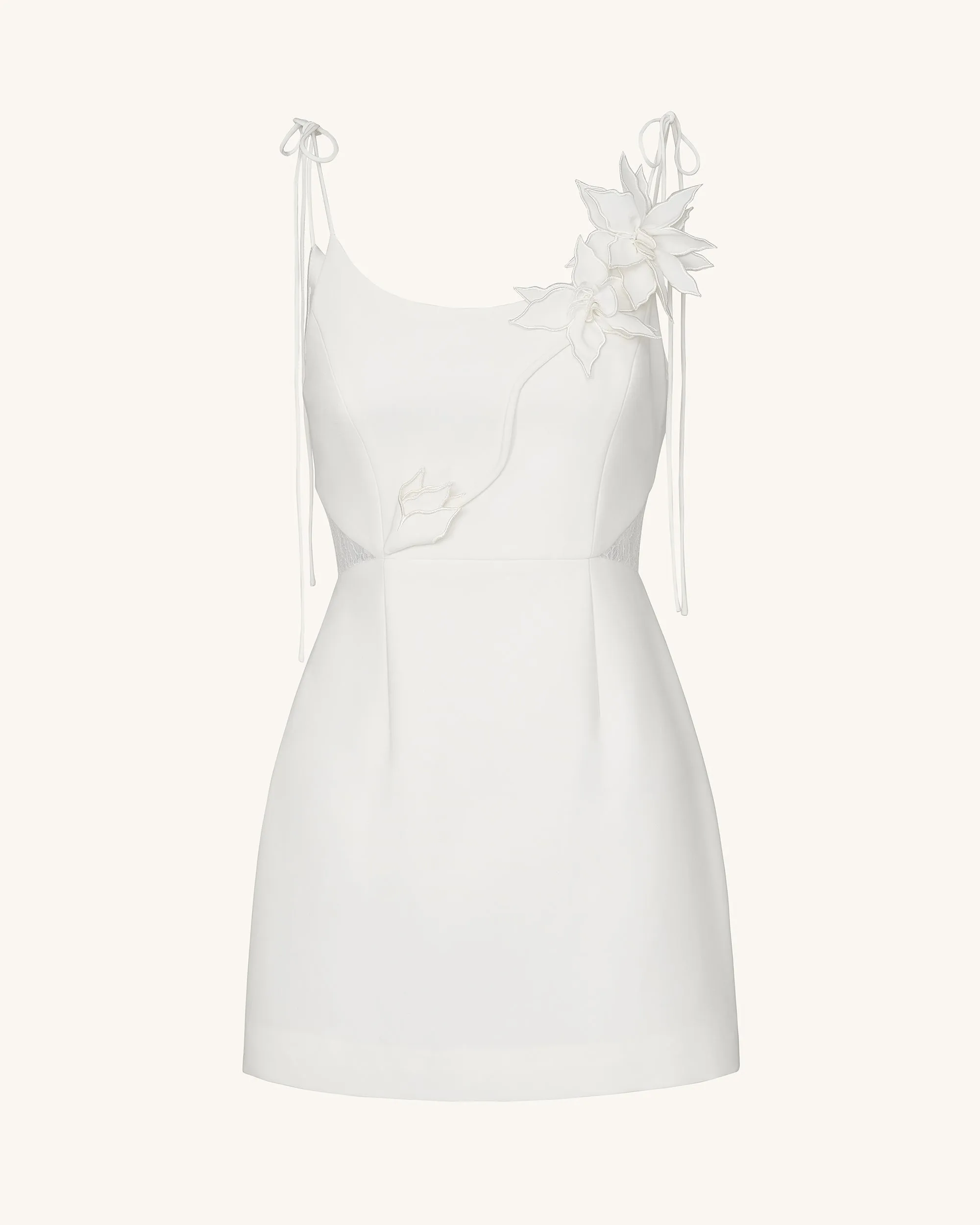 Floral Vine Tie Dress - White sold by JW PEI product image thumbnail 2