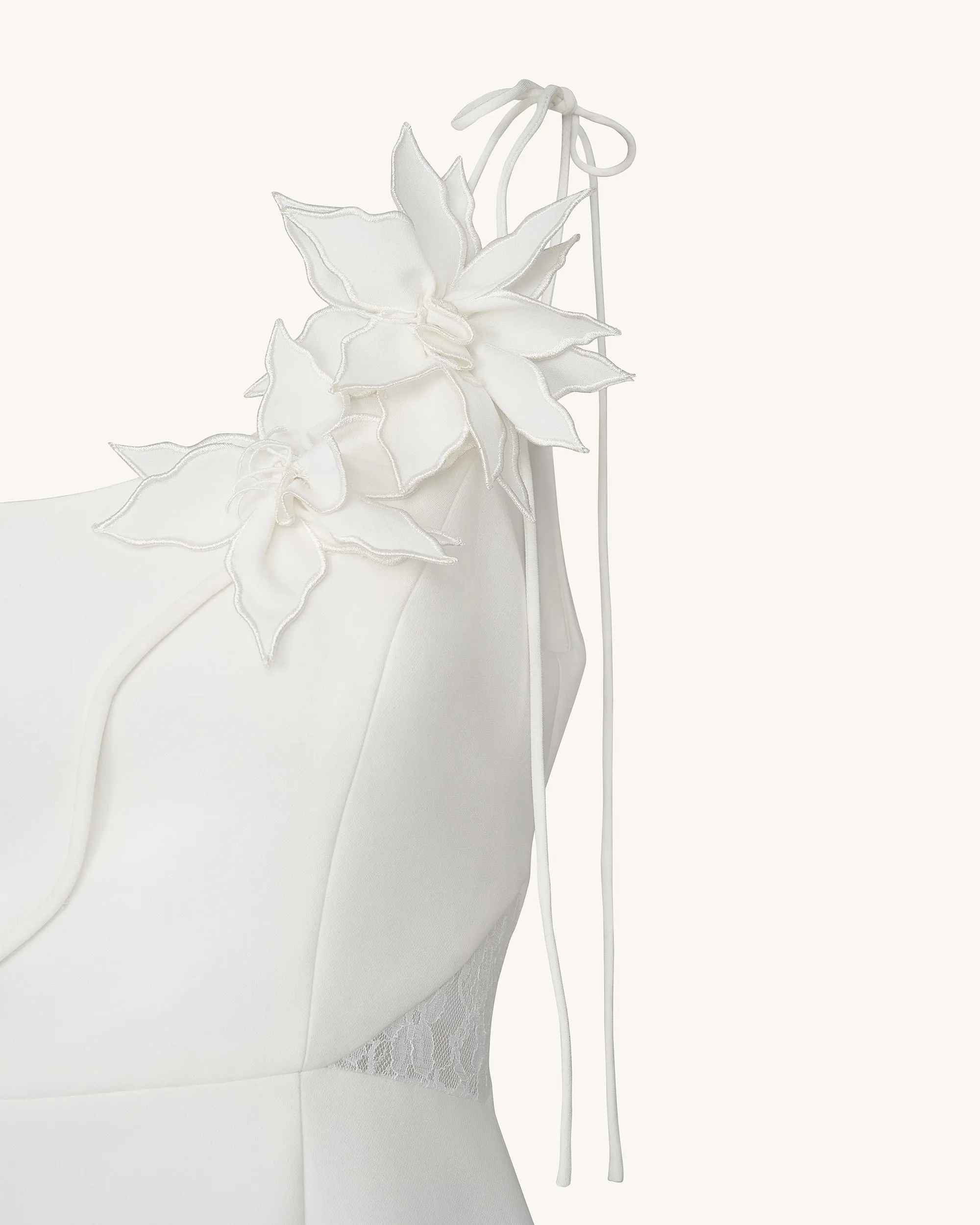 Floral Vine Tie Dress - White sold by JW PEI product image thumbnail 5