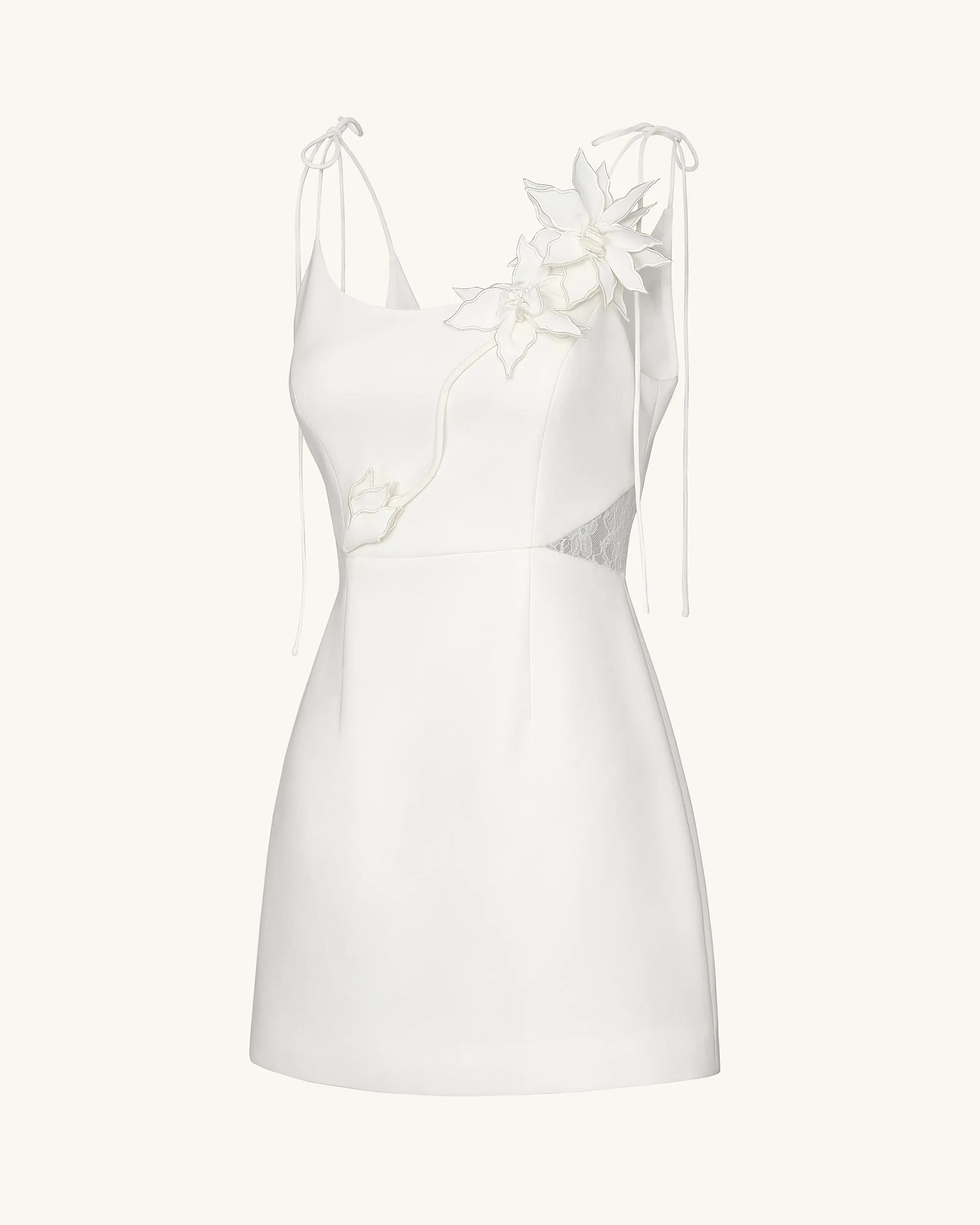 Floral Vine Tie Dress - White sold by JW PEI product image thumbnail 3