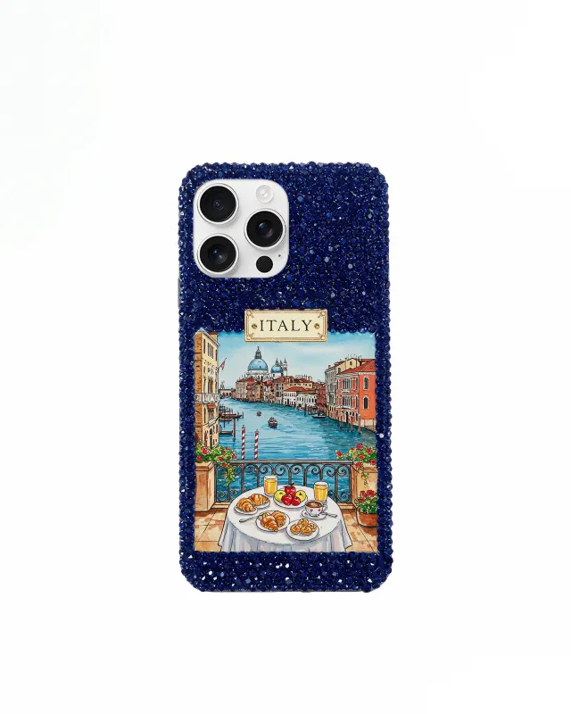 Italy Breakfast View Phone Case – Blue sold by JW PEI