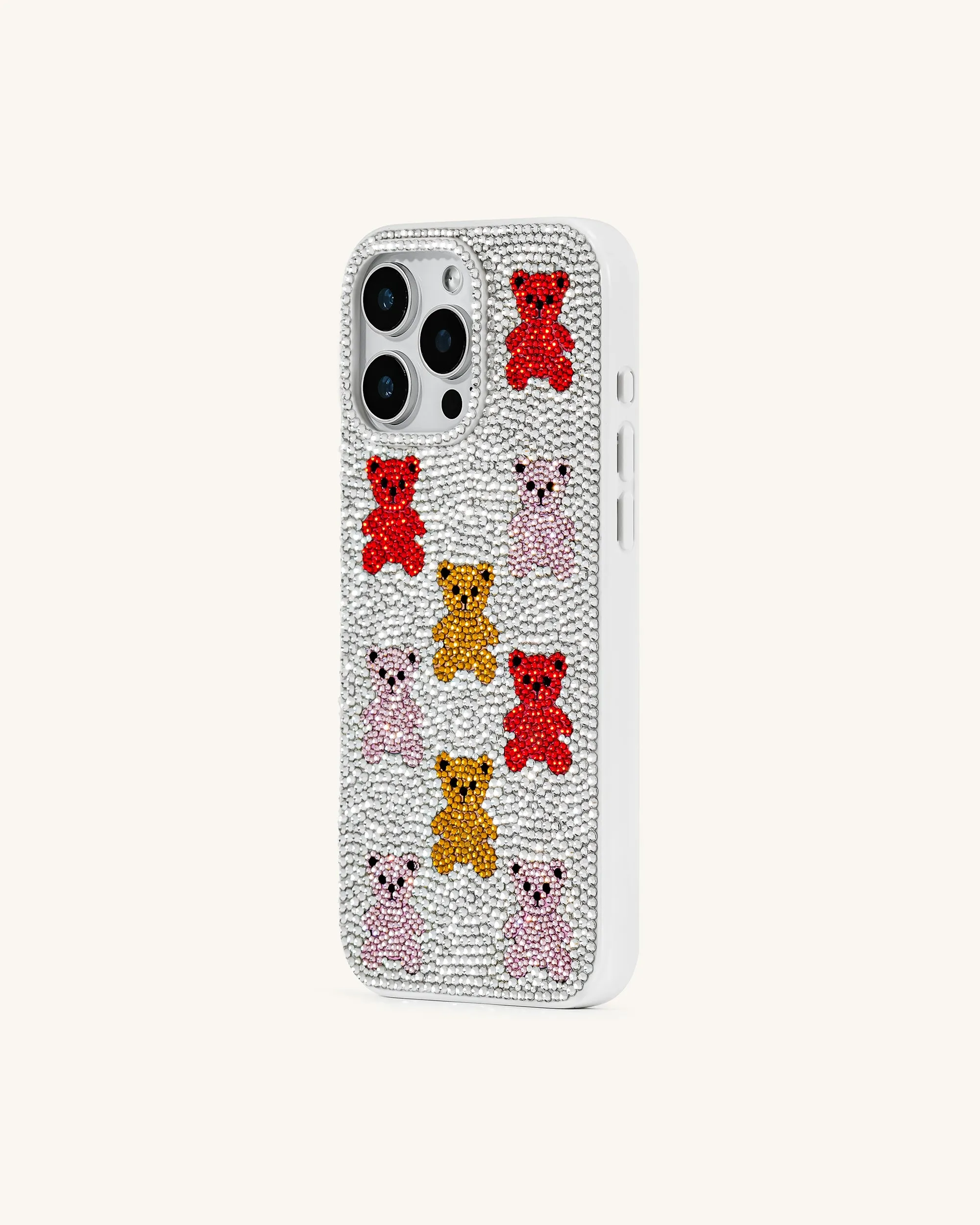 Bear Bling Phone Case - Multicolor White sold by JW PEI product image thumbnail 2