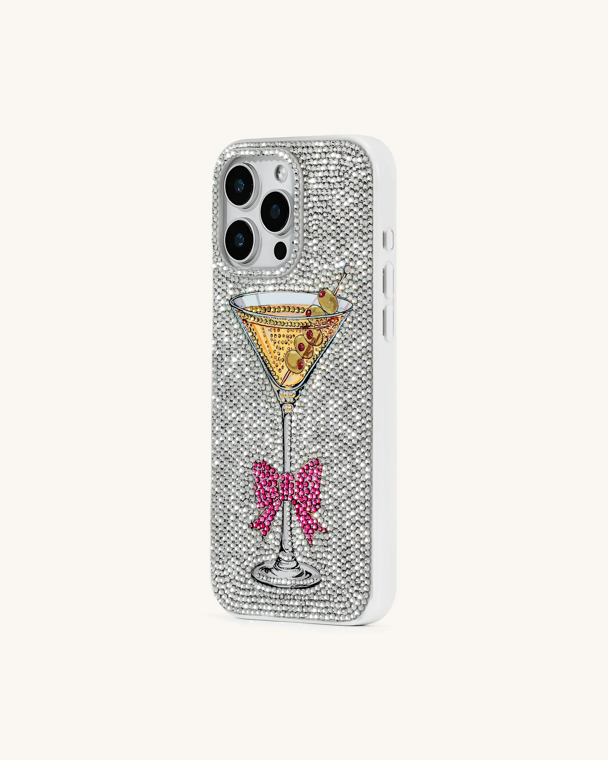 Sparkling Martini Phone Case - Multicolor White sold by JW PEI product image thumbnail 2