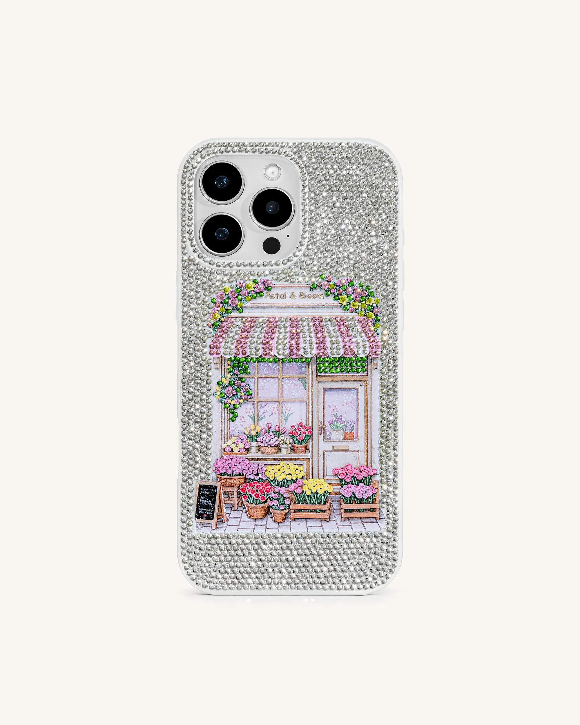 Ellie Floral Shoppe Phone Case - Multicolor White sold by JW PEI