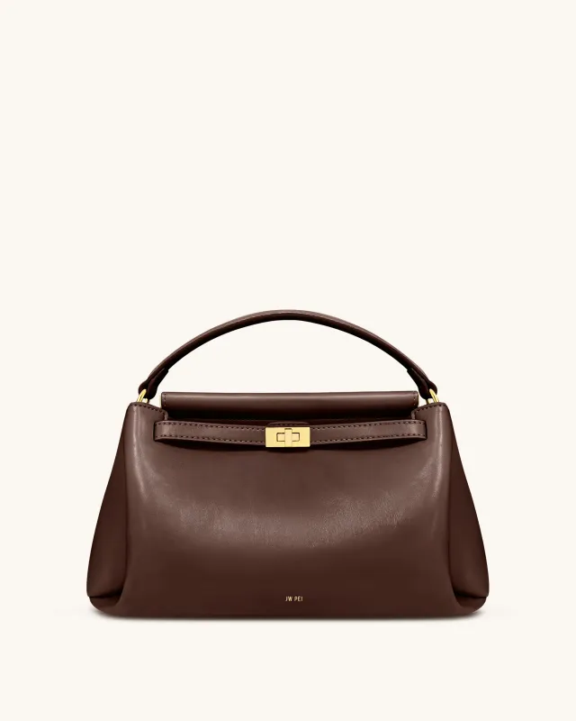 Carmen Top Handle Bag - Reddish Brown sold by JW PEI