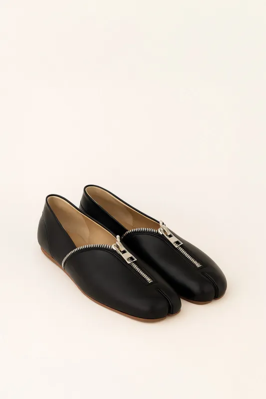 Layla Zipper Flats – Black sold by JW PEI