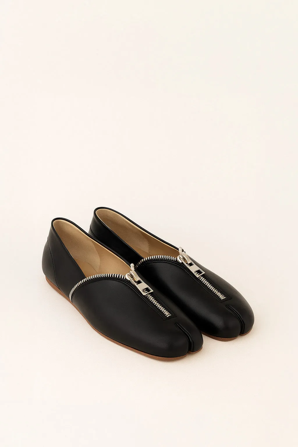 Layla Zipper Flats – Black sold by JW PEI