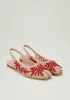 Scarlett Embellished Flats – Pink sold by JW PEI