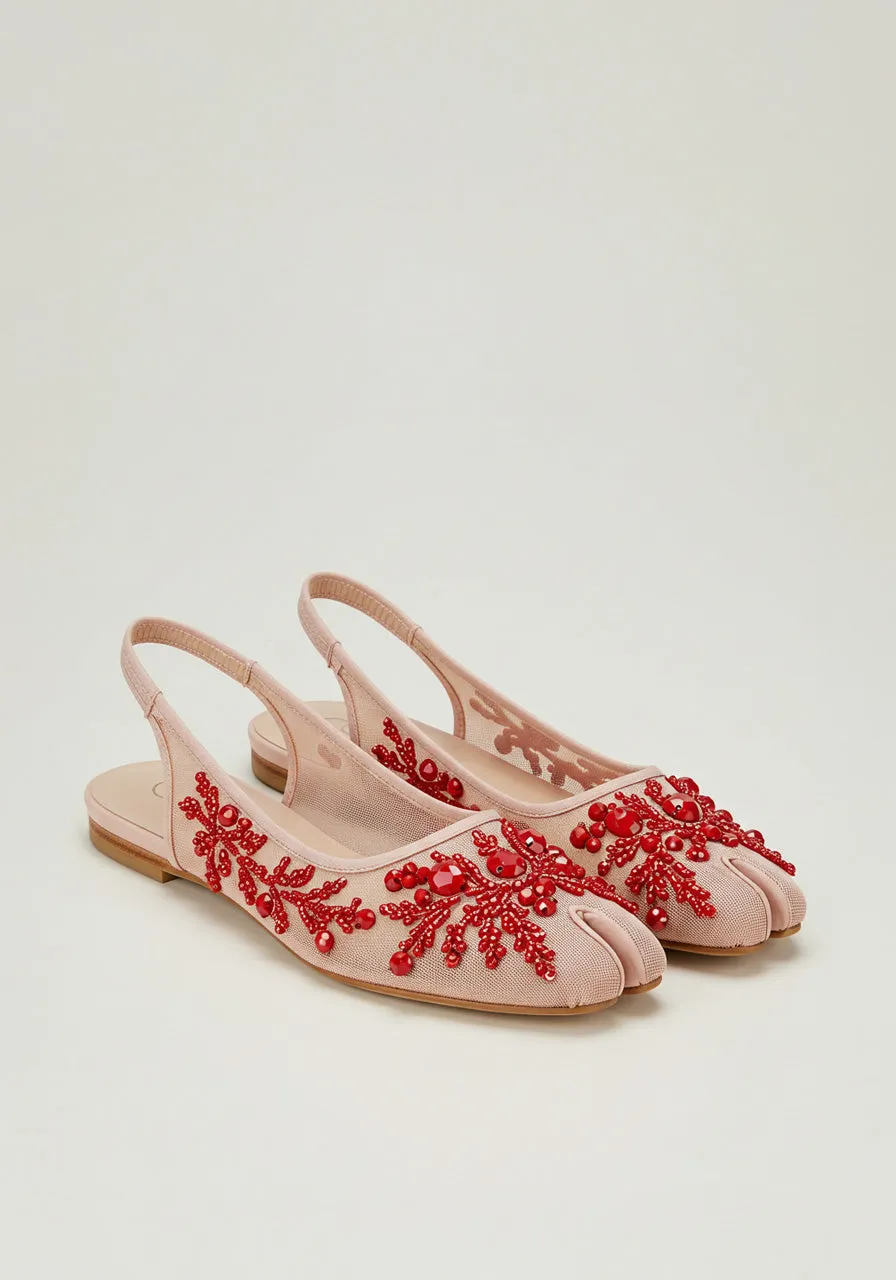 Scarlett Embellished Flats – Pink sold by JW PEI