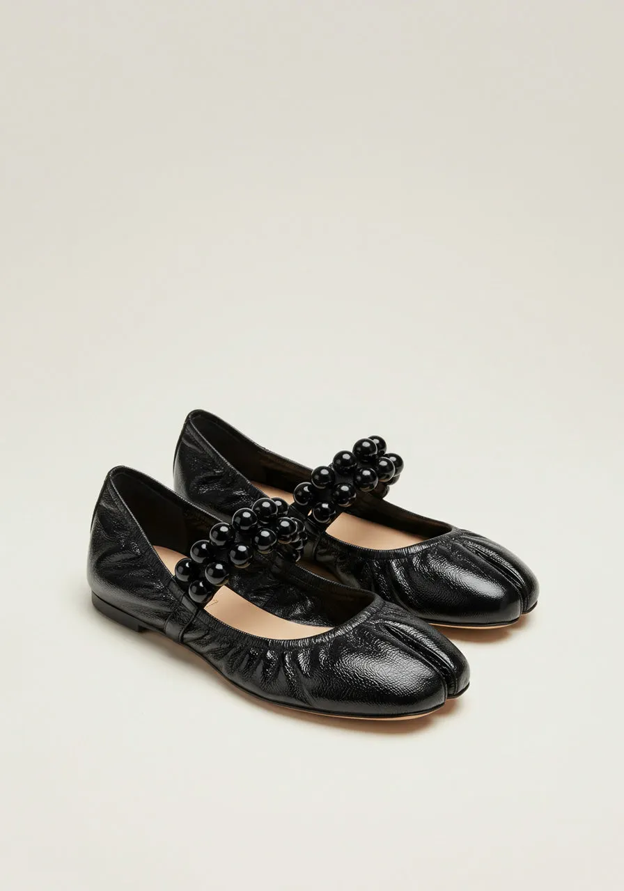 Chloe Beaded Mary Janes – Black sold by JW PEI