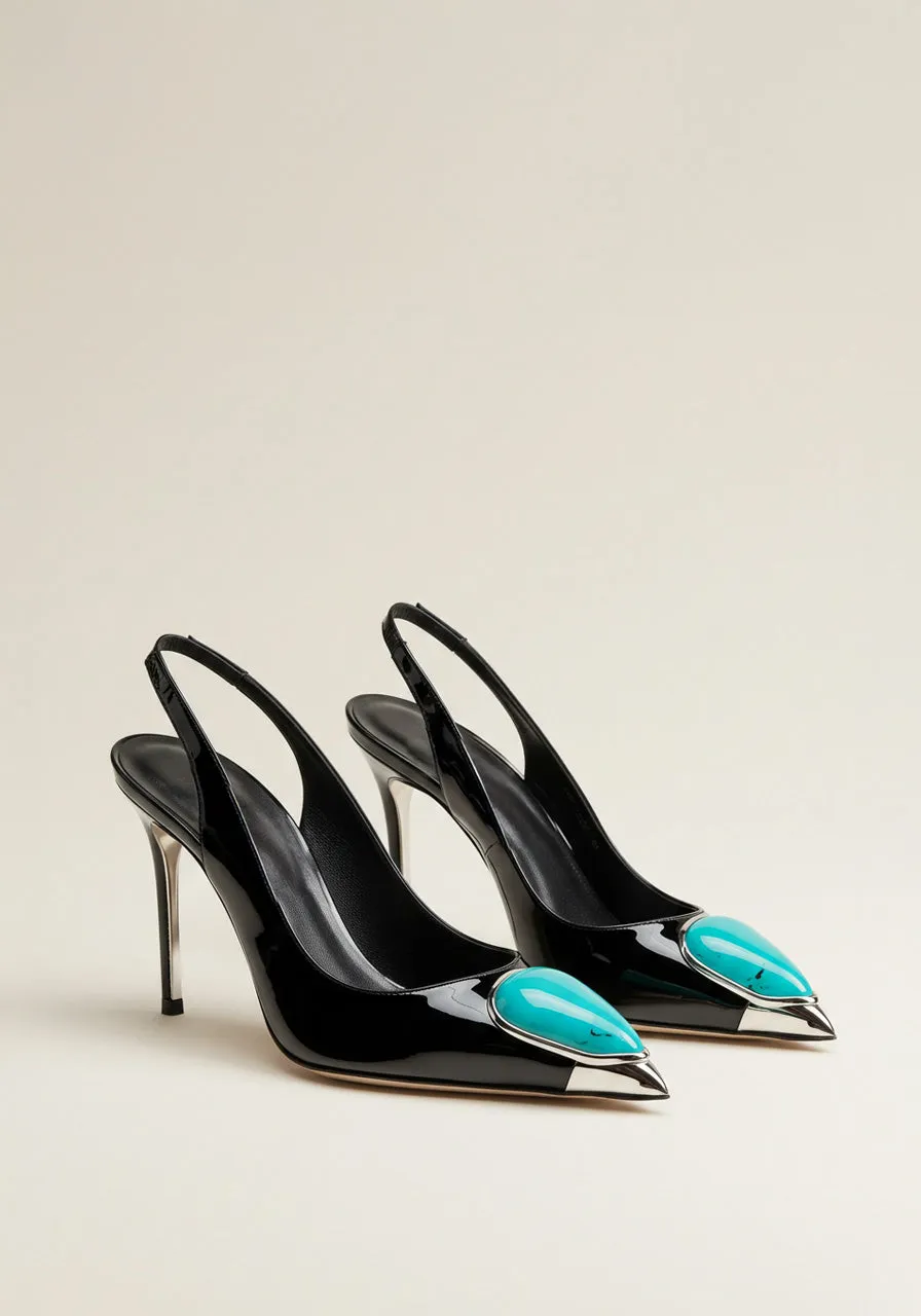 Aubrey Slingback Pumps – Black sold by JW PEI
