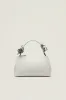 Adele Sculpted Handle Top Handle Bag - White sold by JW PEI