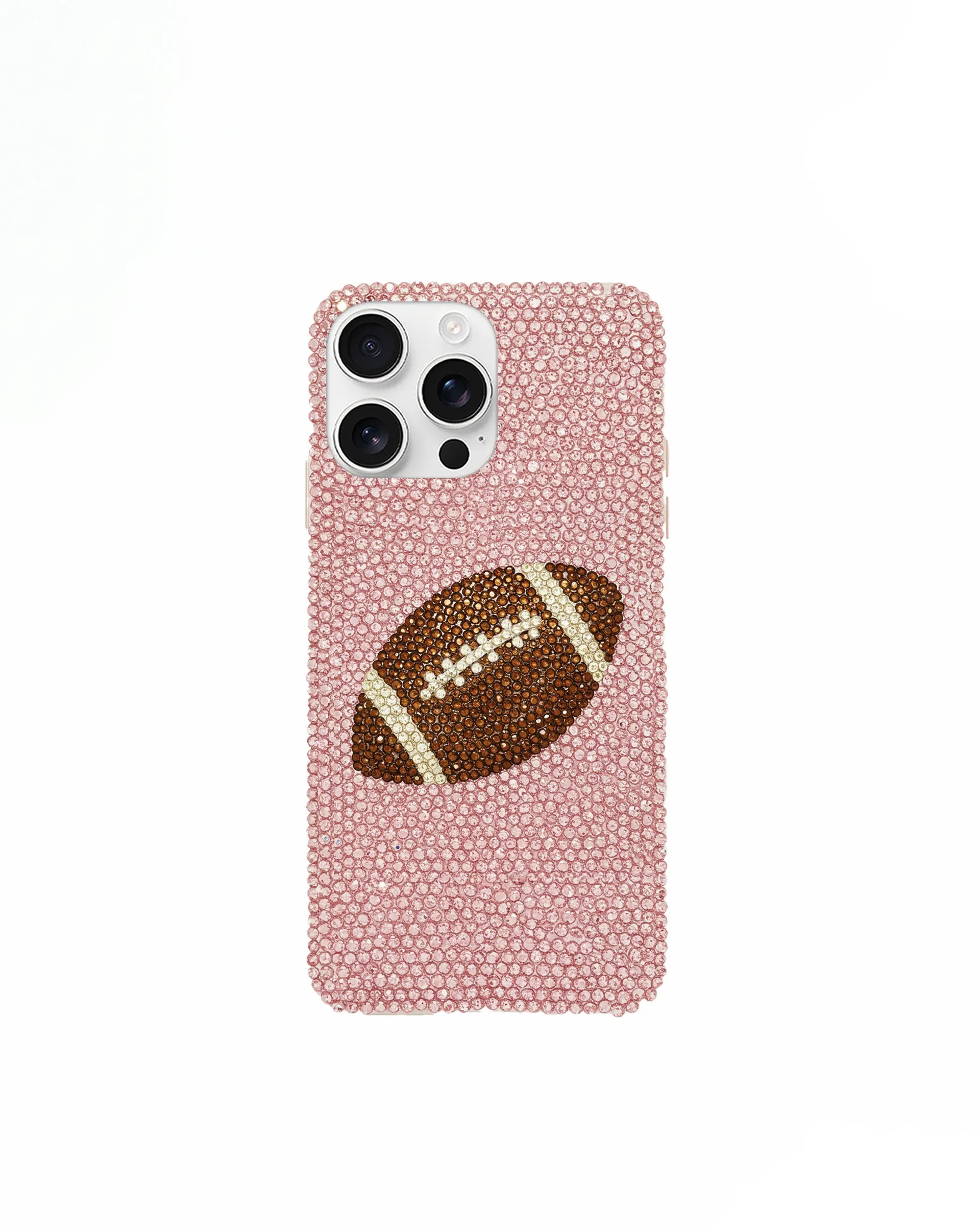 Football Artificial Crystal Phone Case – Pink sold by JW PEI