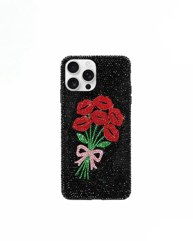 Bouquet Artificial Crystal Phone Case – Black sold by JW PEI