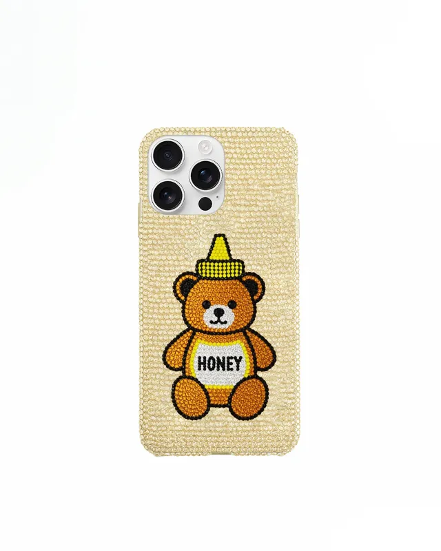 Honey Bear Artificial Crystal Phone Case - Neutral sold by JW PEI