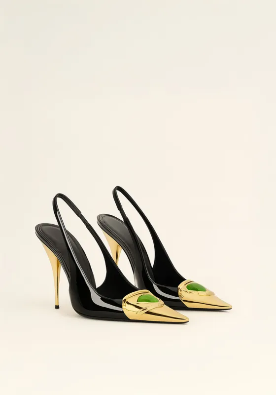 Ivy Slingback Pumps – Black sold by JW PEI