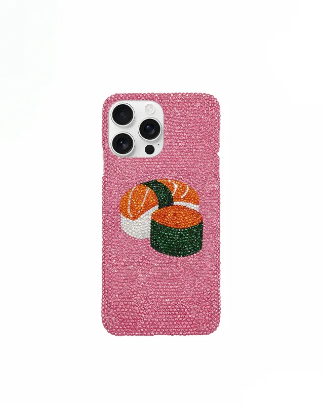 Sushi Artificial Crystal Phone Case – Pink sold by JW PEI