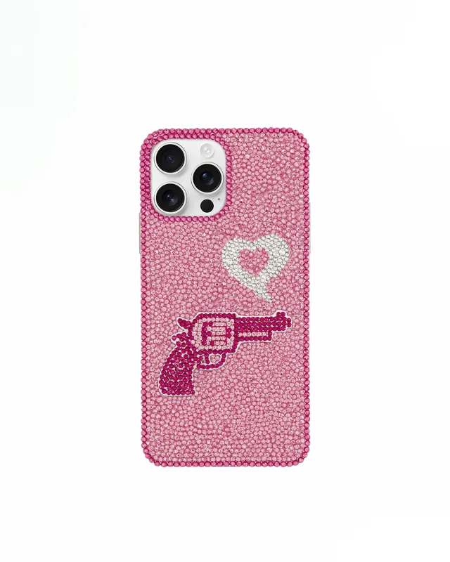Pink Gun Heart Phone Case – Pink sold by JW PEI