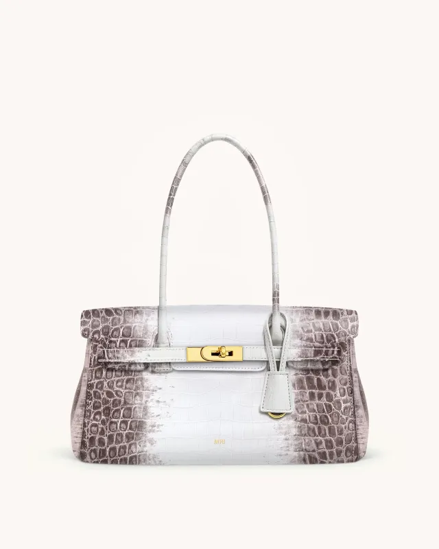 Yara Shoulder Bag - White Croc sold by JW PEI