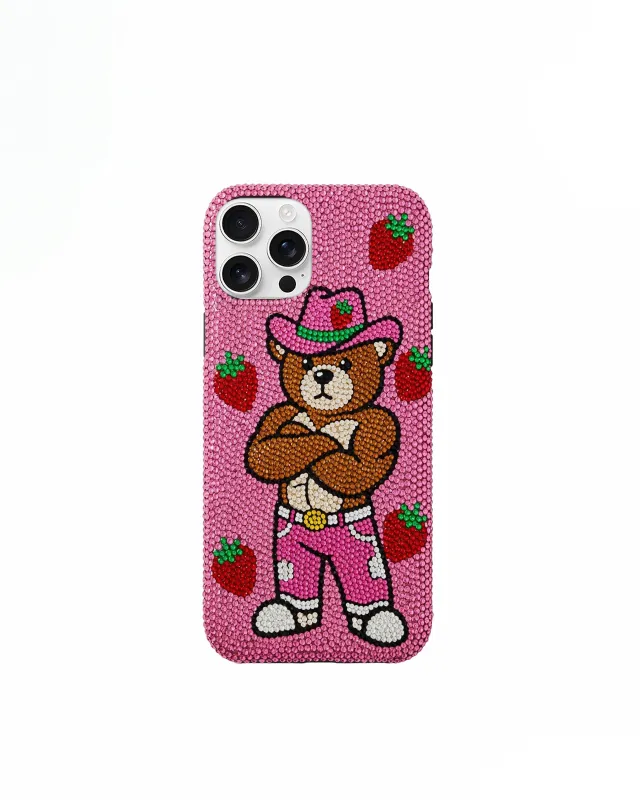 Cowboy Bear Strawberry Phone Case – Pink sold by JW PEI