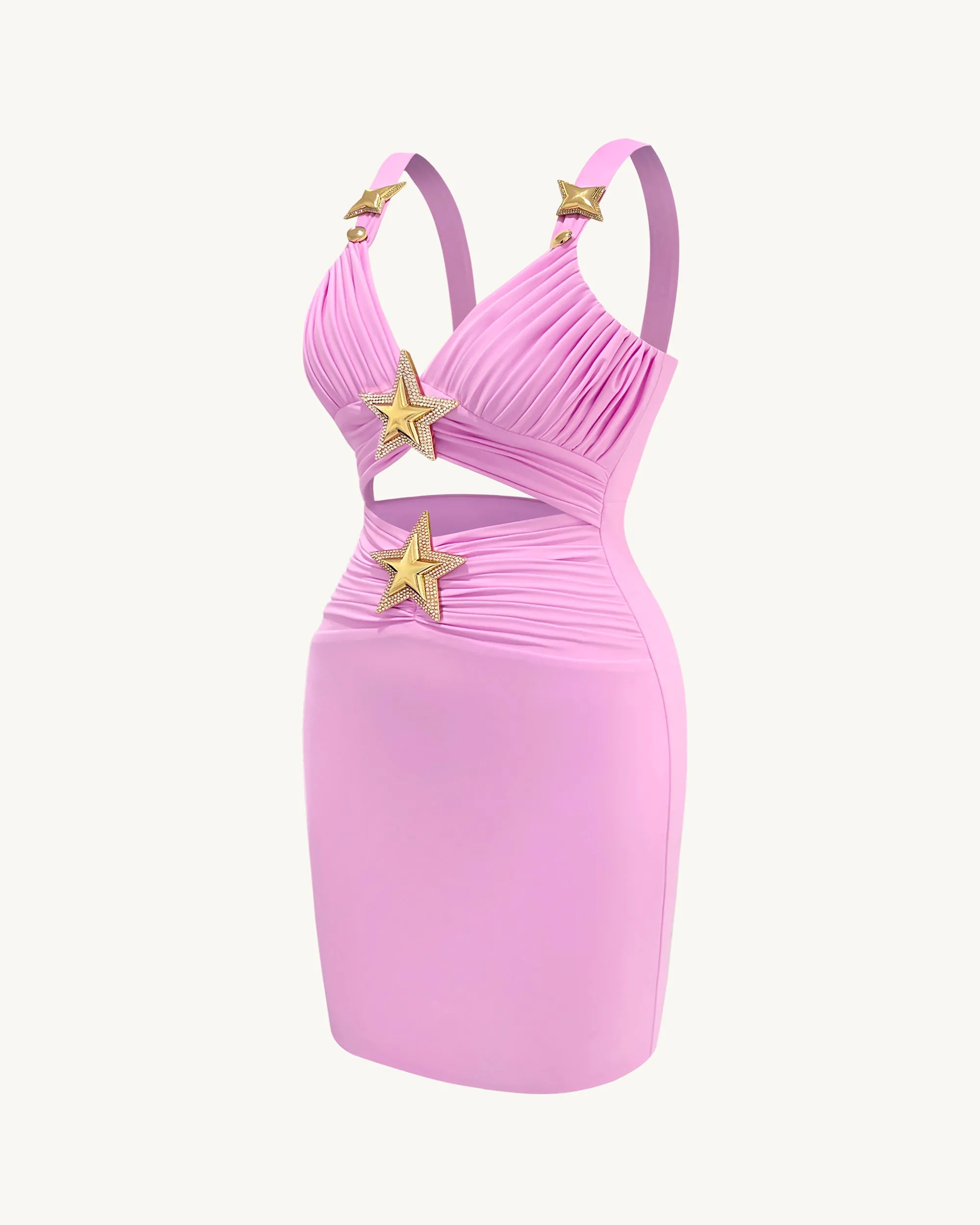 Mini Dress with Star Details - Pink sold by JW PEI product image thumbnail 3