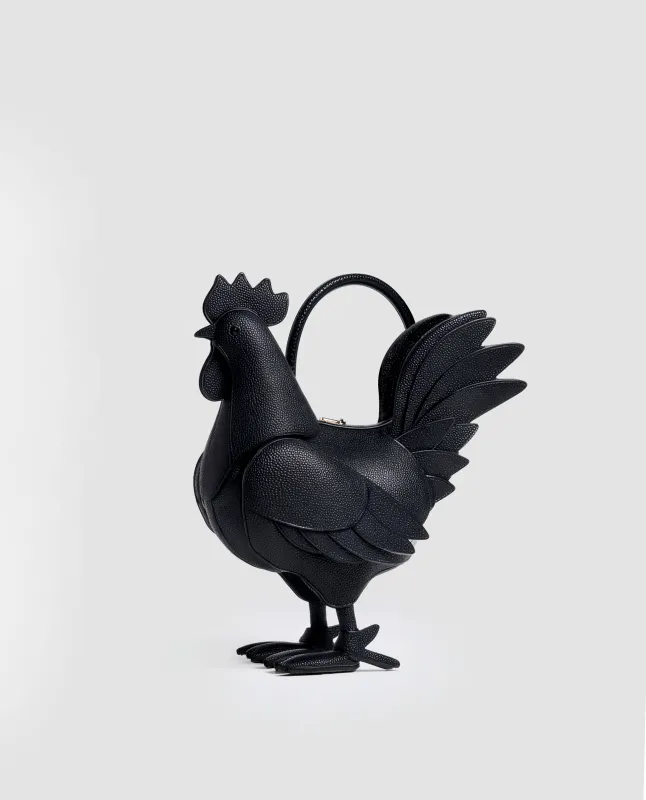 Kylie Rooster Shaped Bag - Black sold by JW PEI