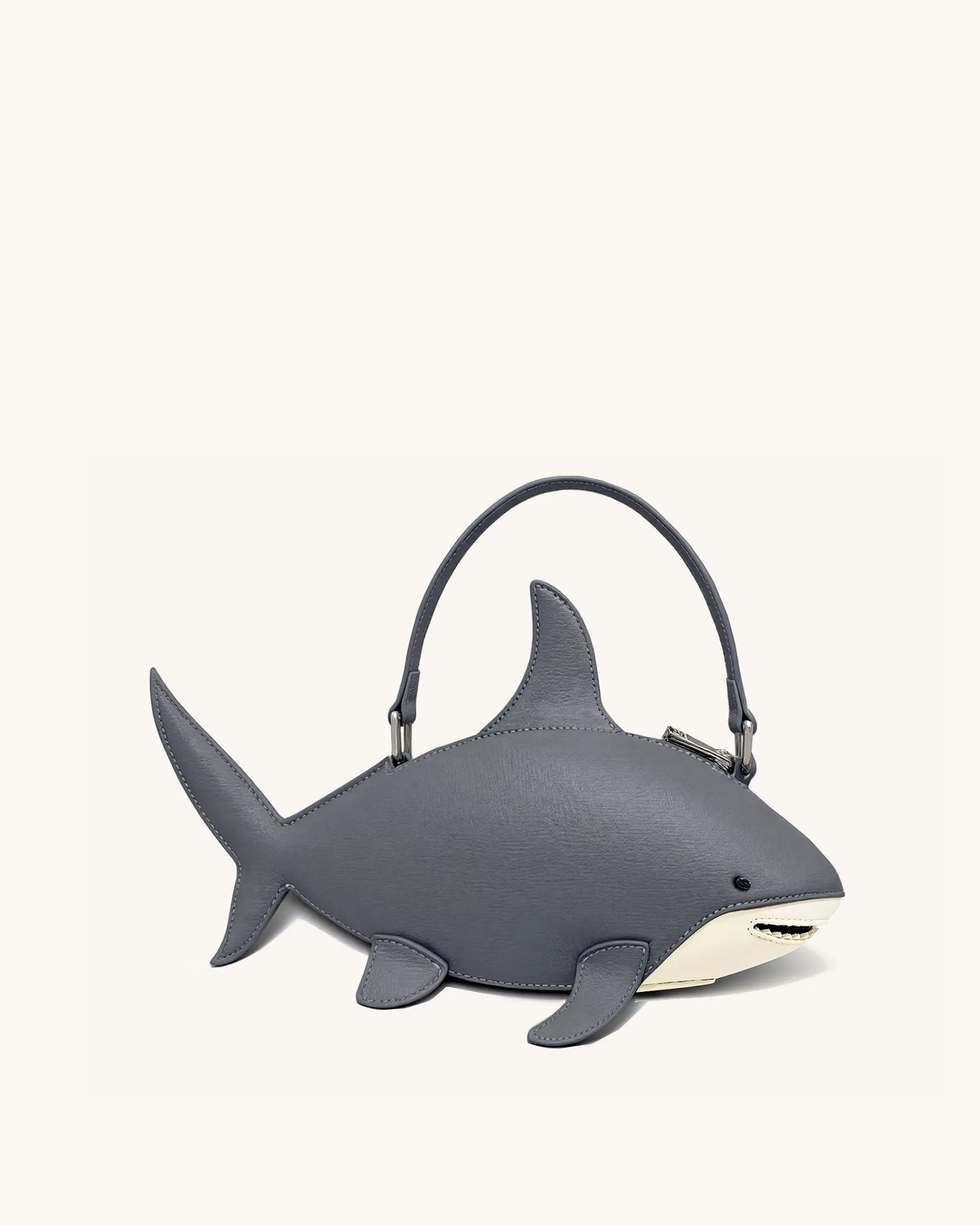 Nerys Shark Look Top Handle Bag - Grey sold by JW PEI